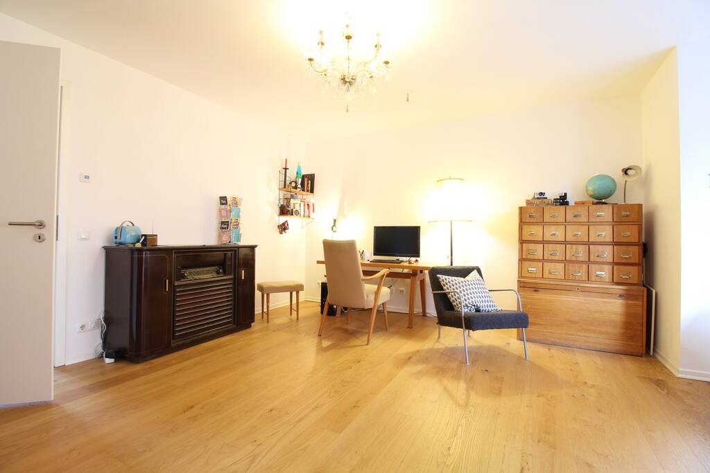 The office is very spacious & bright.