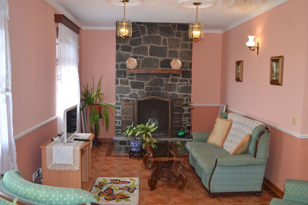Sala de Estar com lareira