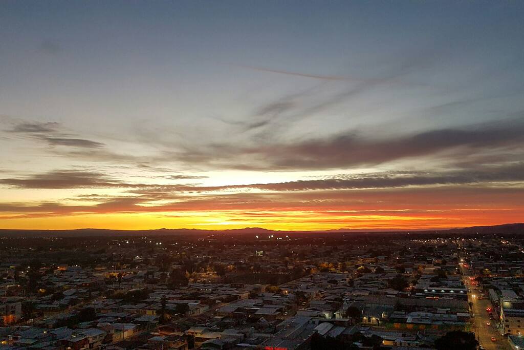 atardecer desde Balcón departamento
