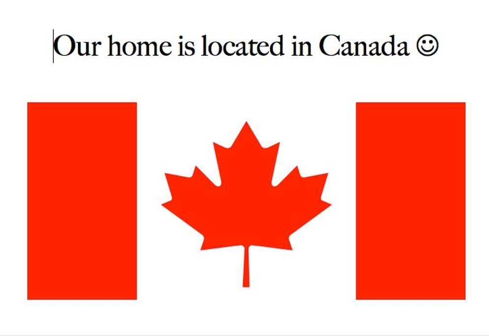 Home is in Canada
