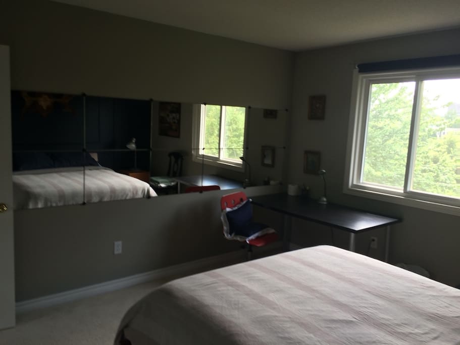 work space/large mirror
