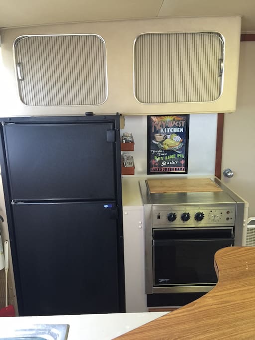 Small Kitchenette - microwave,coffee maker not pictured.