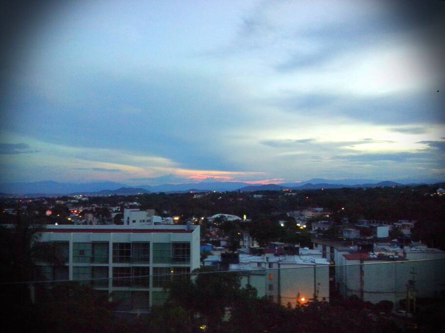 Anochecer desde la terraza