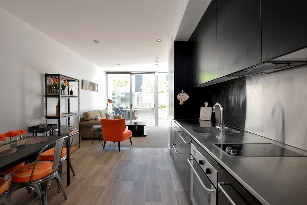 Light and airy open-plan living
