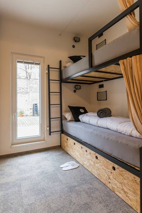 Our single bunk beds