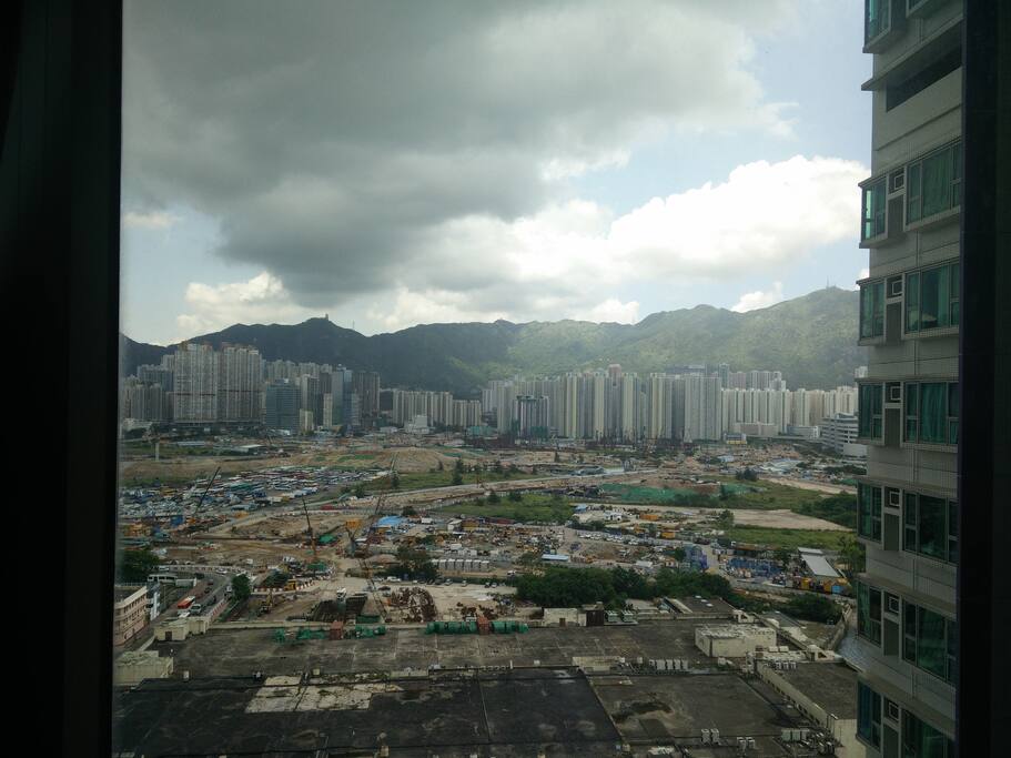The clouds sometimes cover the hills