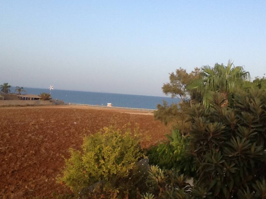 View to sea from patio