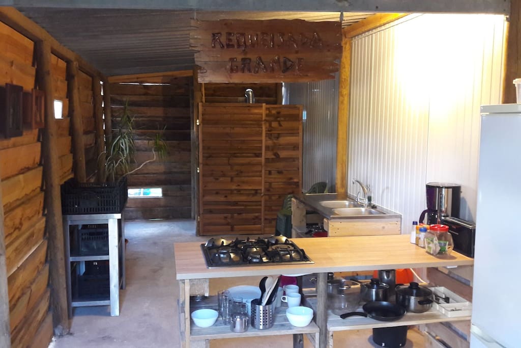 Kitchenet in shed