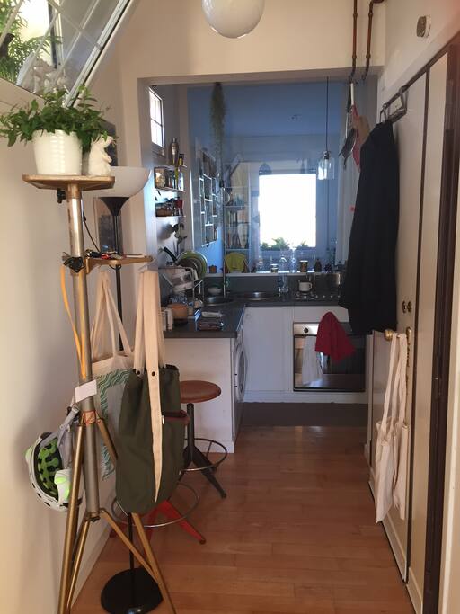Entrance and view of the Kitchen