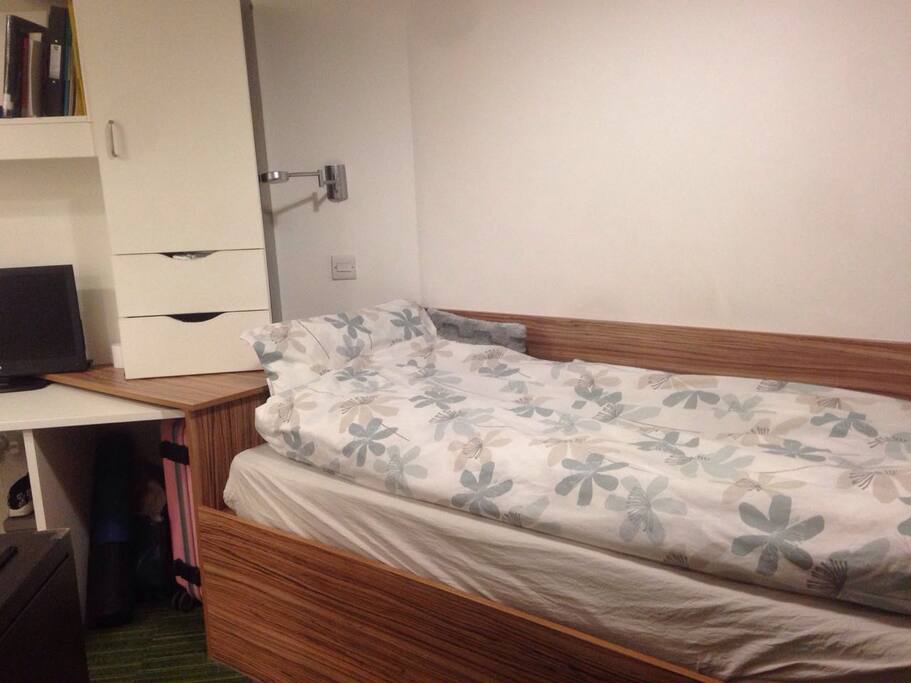 Size of the bed, present bed, took on 6 March