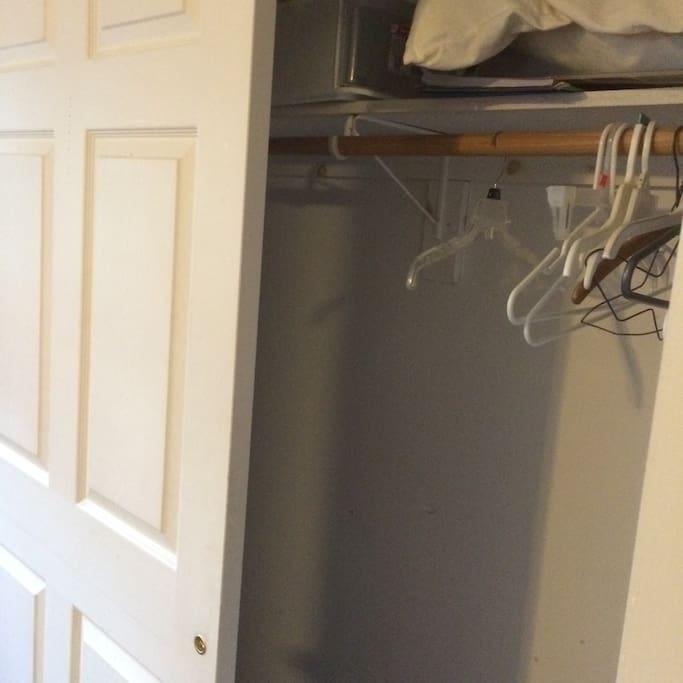 Big closet in bedroom.