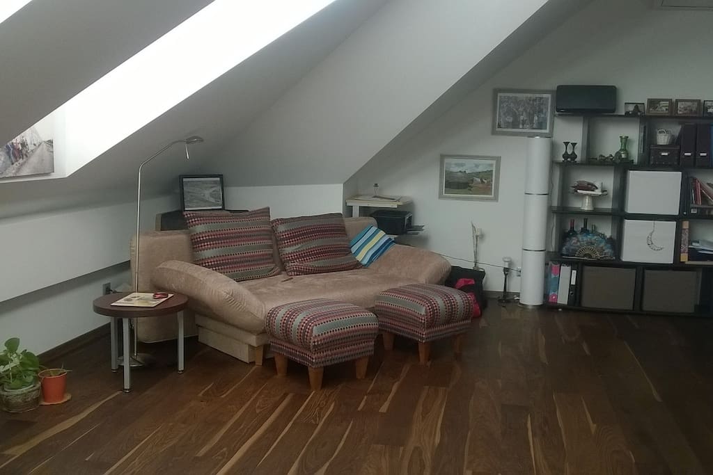 Couch which turns into double bed