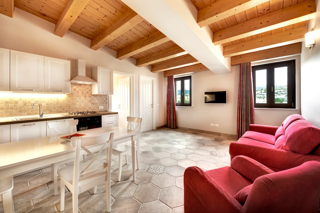 Cucina-soggiorno Appartamento Barocco