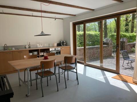 Loft in the greenery with natural pool.