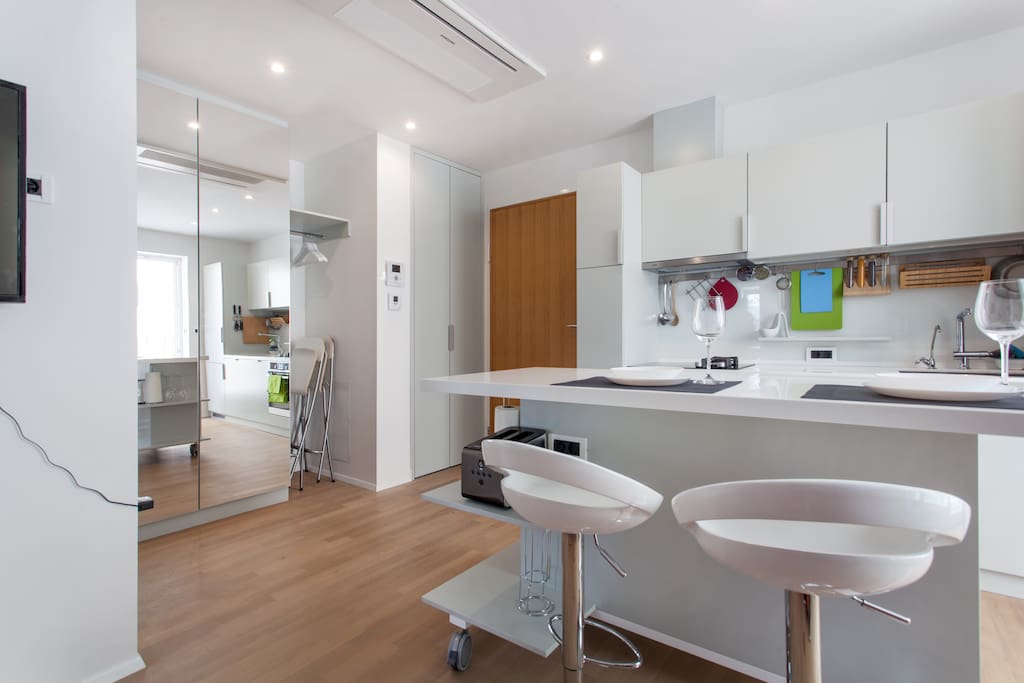 Fully stocked kitchen with everything you need.