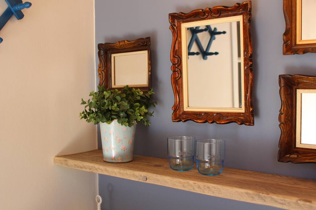 Close-up in de badkamer.