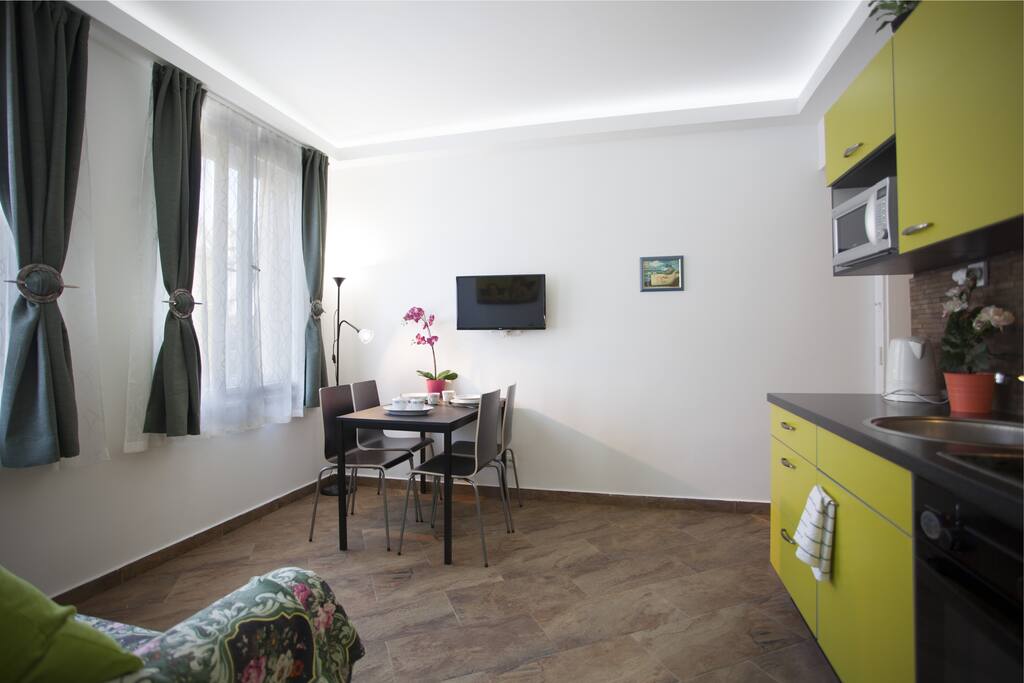 Living and fold out sofa