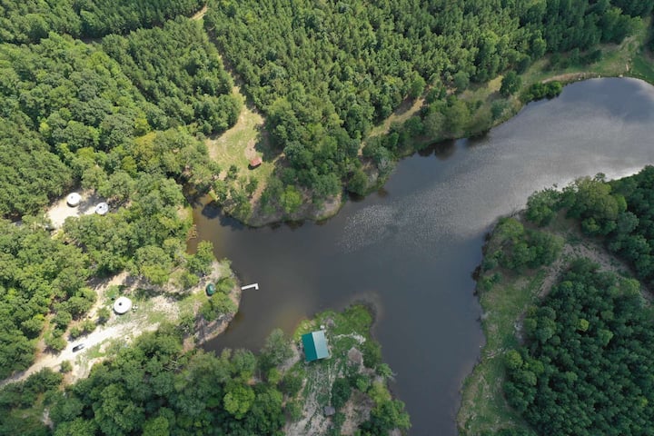 campsites in raleigh nc | secured campsite with three charming yurts