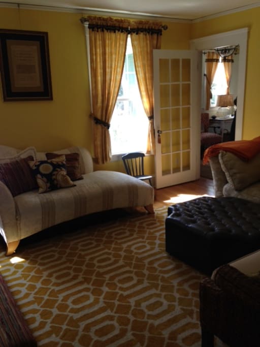 Sunny yellow living room
