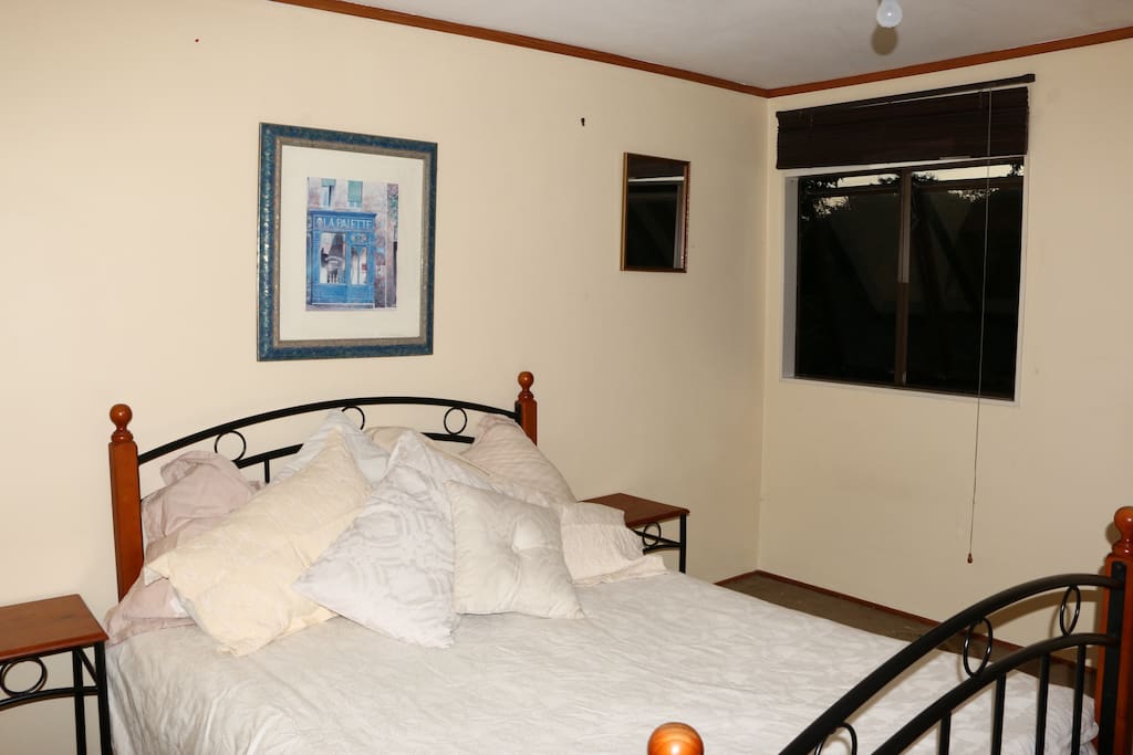 Big comfortable double bed.