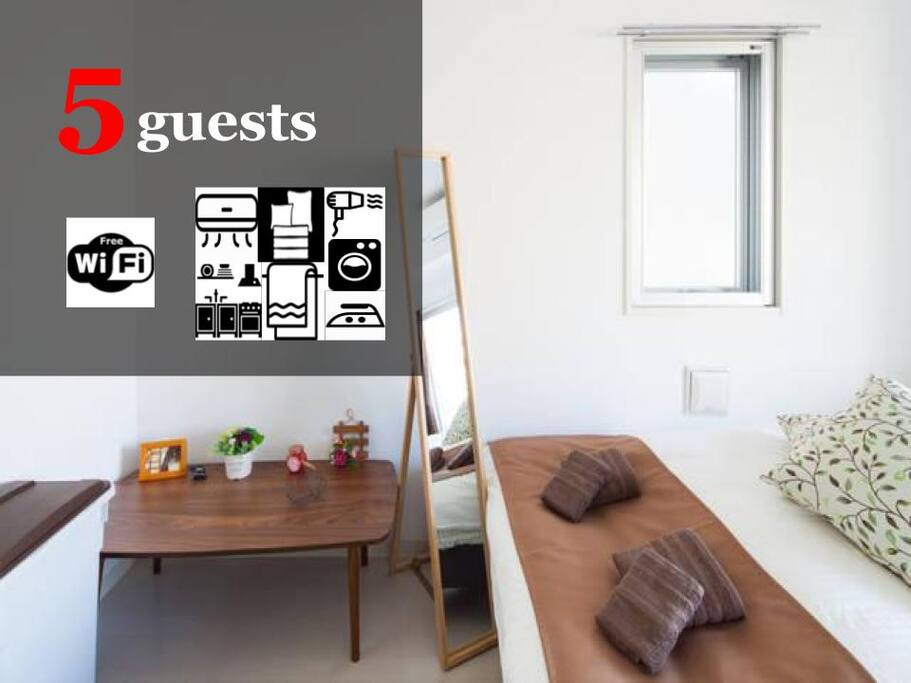Up to 5 guests