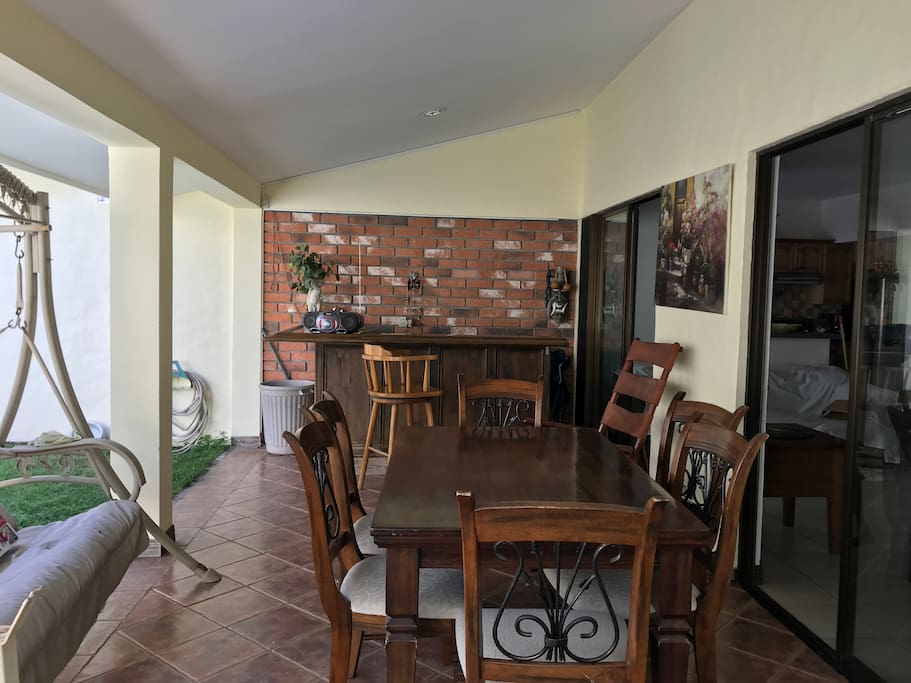 Al fresco dining. Your own outdoor bar and entertainment area.