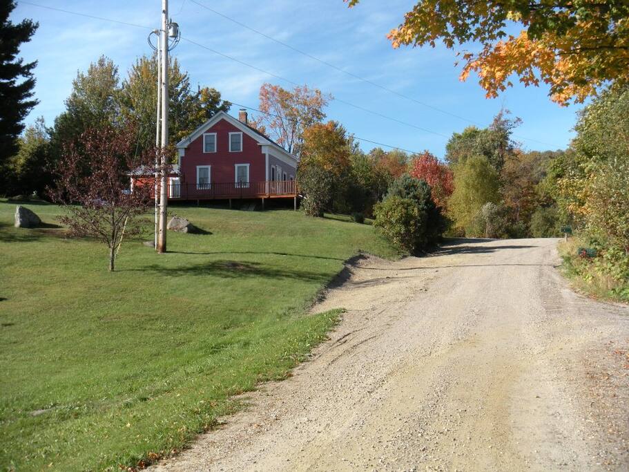 On secluded dirt road