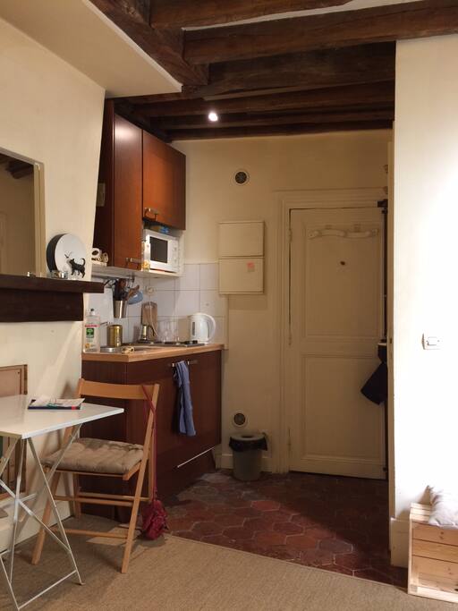The kitchenette