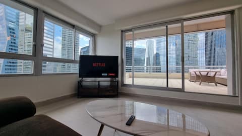 Top Airbnb: Superb Rooftop Terrace Apartment à Courbevoie