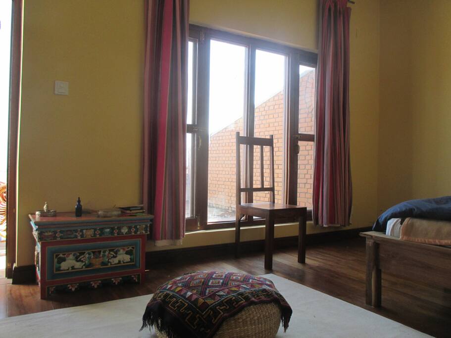 Cozy bedroom with view and terrace