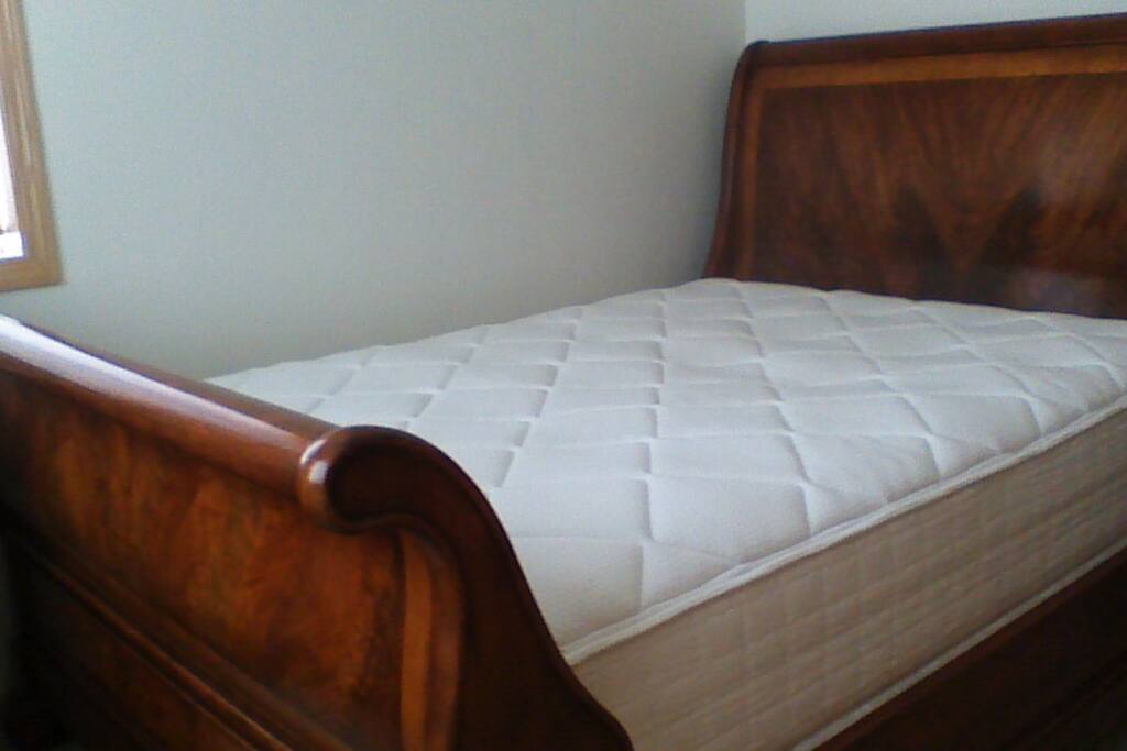 Second bedroom with large closet and queen bed