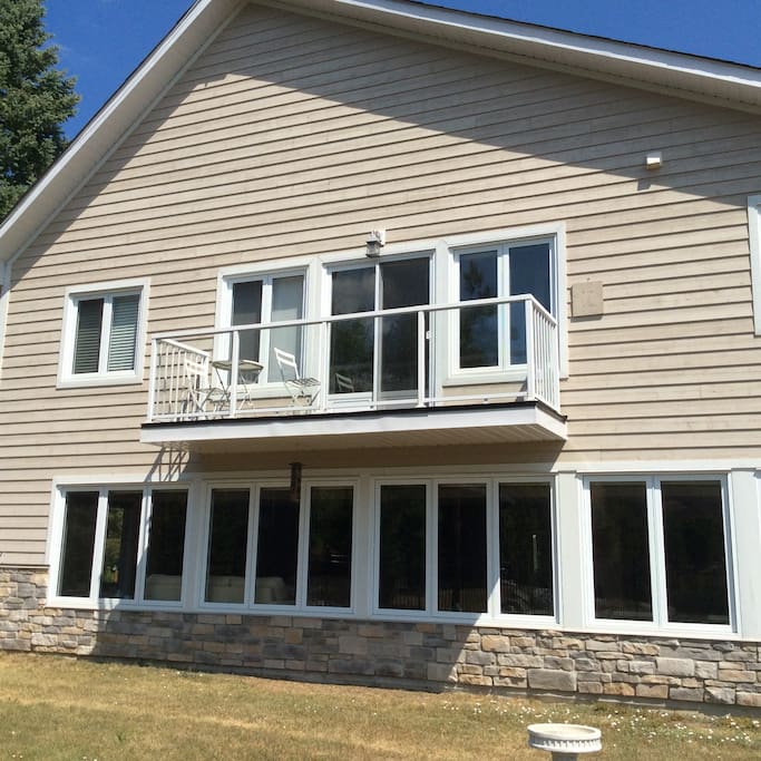 Rear view of the house