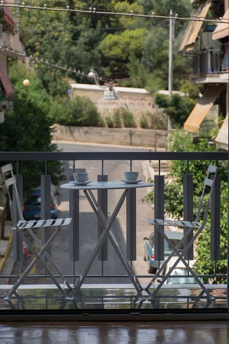 Balcony with Kallimarmaron Stadium in the background