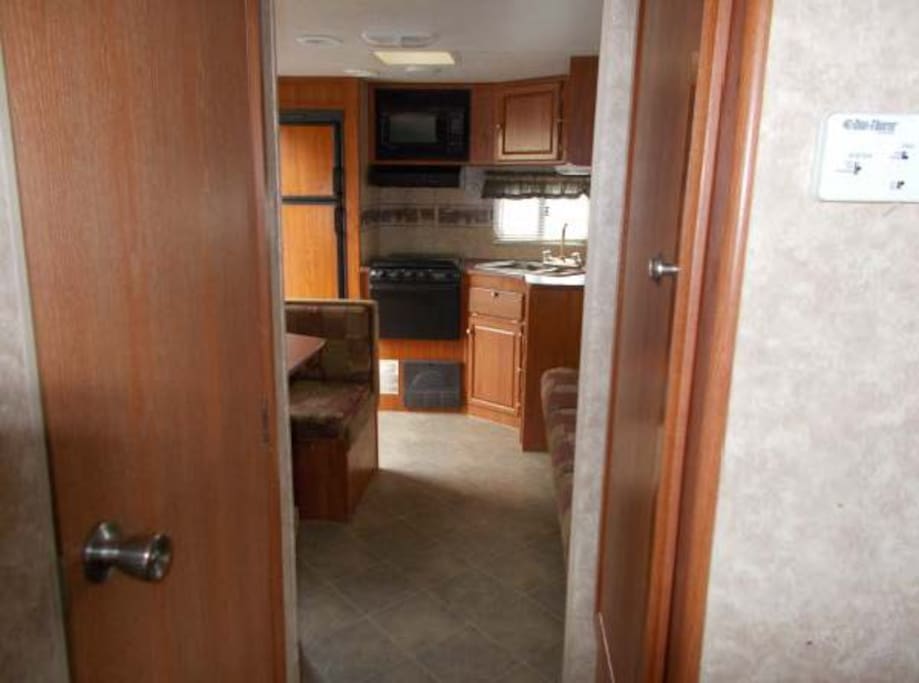 Inside the unit, a lovely "home away from home."