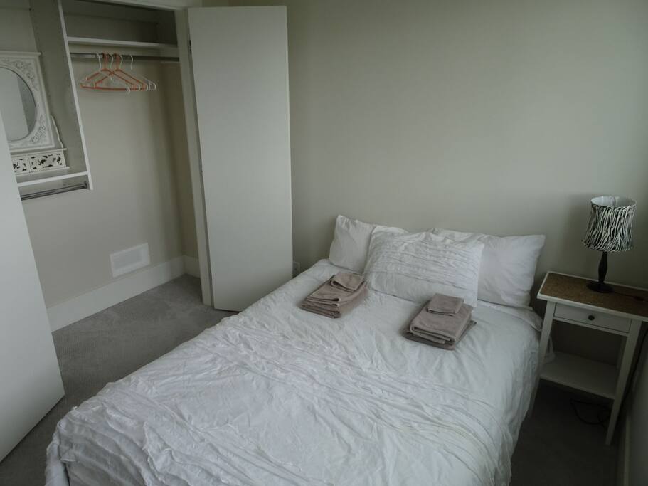 Bedroom and closet