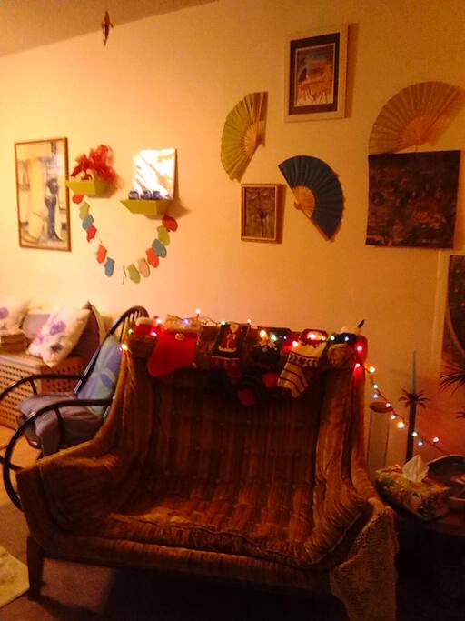 living room off of kitchen dining(Christmas)