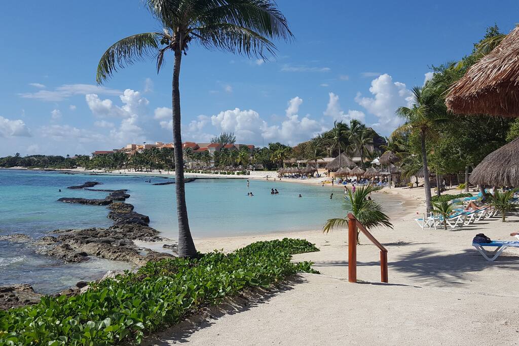 Here's part of the gorgeous beach, (which hosts a best kept secret...great snorkeling)!