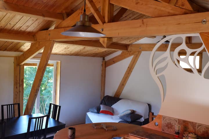 Un divano letto per 2 persone nel soggiorno