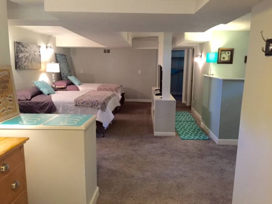 From entrance looking sleeping area