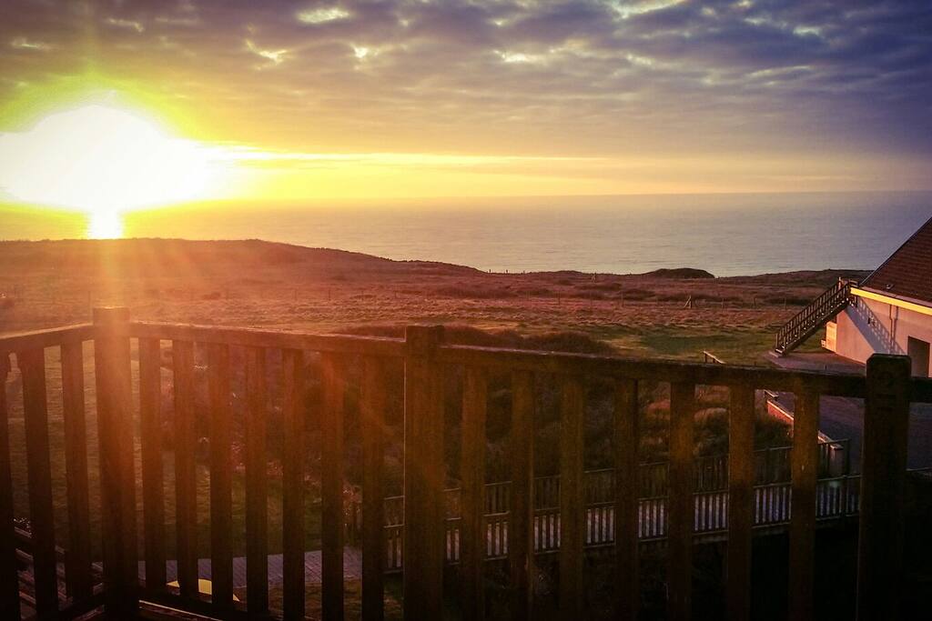 coucher de soleil de la terrasse