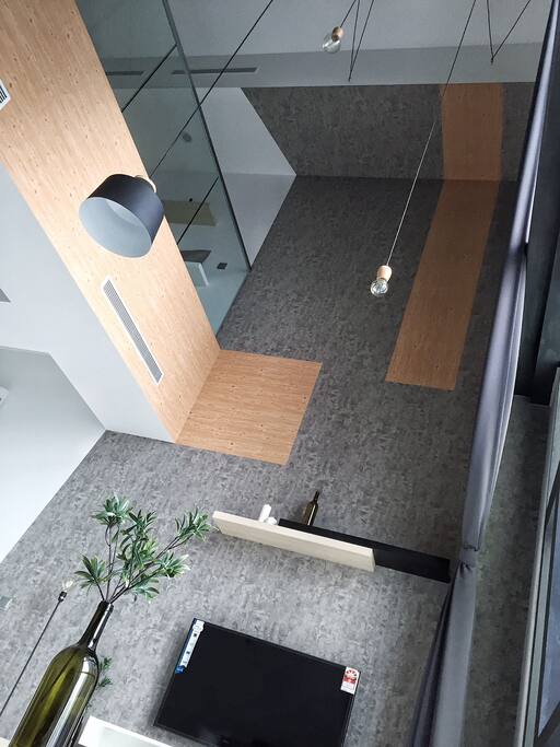 Loft design with super high ceiling double volume