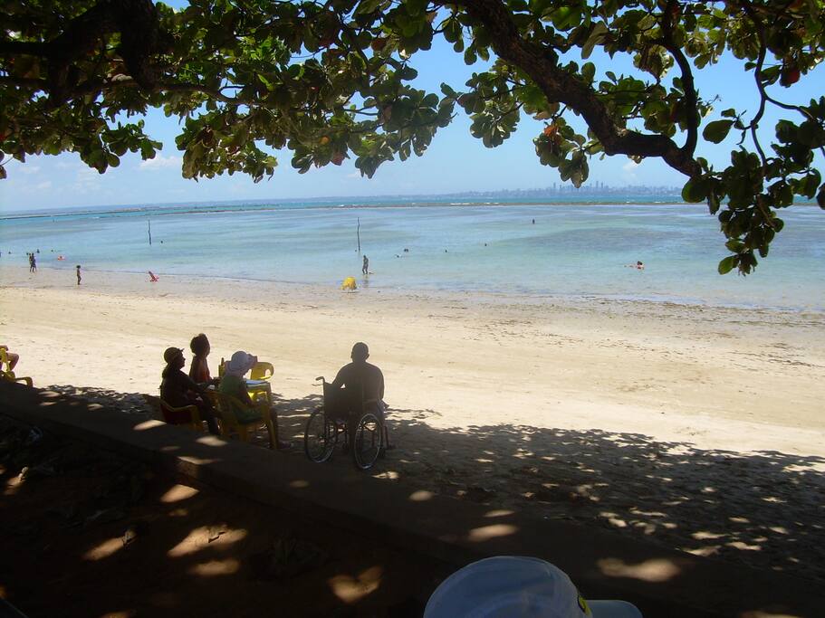 Praia da frente do condomínio