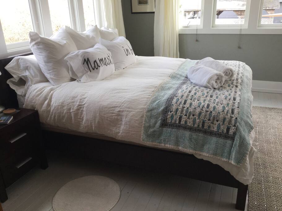 Bright and airy - with all new paint and new wood floors.