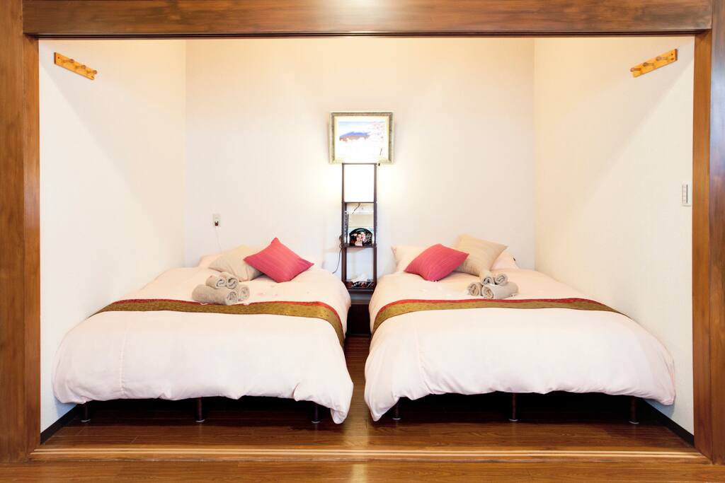 Two double beds