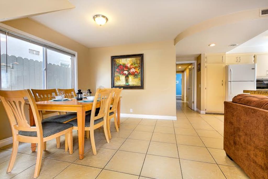 Dining Area for 6 in great room.
