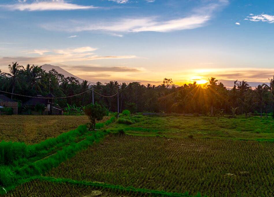 Sunrise overlooking the balcony