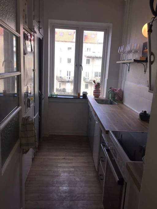The kitchen has room for exploring and a dishwasher for the rest.