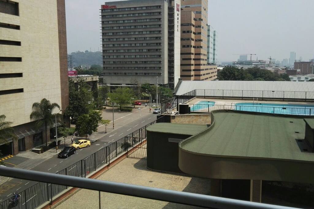 vista a la piscina