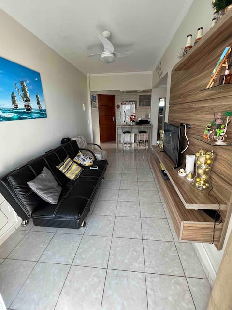 Spacious and bright apartment in front of the beach