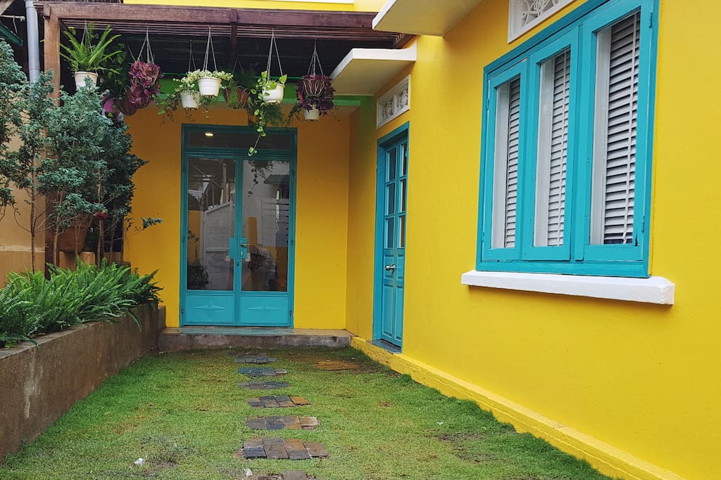 Entrance of The Yellow Vibe house